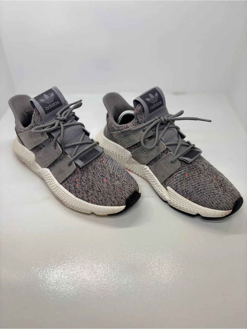 adidas Prophere Gray Knit Sneakers Men’s 11 CQ3023 Casual Athletic Shoes